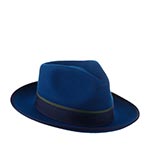Шляпа STETSON арт. 2198141 FEDORA WOOLFELT (синий)
