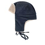 Шапка STETSON арт. 9297302 BOMBER CAP CALF SPLIT (синий)