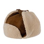 Шапка STETSON арт. 9297302 BOMBER CAP CALF SPLIT (светло-коричневый)