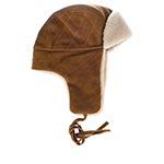 Шапка STETSON арт. 9297302 BOMBER CAP CALF SPLIT (светло-коричневый)
