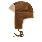 Шапка STETSON арт. 9297302 BOMBER CAP CALF SPLIT (светло-коричневый)