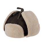 Шапка STETSON арт. 9297302 BOMBER CAP CALF SPLIT (коричневый)