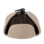 Шапка STETSON арт. 9297302 BOMBER CAP CALF SPLIT (коричневый)