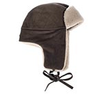 Шапка STETSON арт. 9297302 BOMBER CAP CALF SPLIT (коричневый)