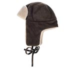 Шапка STETSON арт. 9297302 BOMBER CAP CALF SPLIT (коричневый)