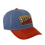 Бейсболка STETSON арт. 7721145 BASEBALL CAP SINCE 1865 VINTAGE DISTRESSED (голубой / оранжевый)