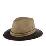 Шляпа STETSON арт. 2541119 TRAVELLER COTTON (бежевый / коричневый)