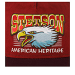 Бейсболка STETSON арт. 7761128 TRUCKER CAP EAGLE HEAD (бордовый / красный)
