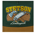 Бейсболка STETSON арт. 7761131 TRUCKER CAP LUMBERJACK (зеленый / светло-коричневый)