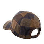 Бейсболка STETSON арт. 7720310 BASEBALL CAP CHECK WOOL (коричневый)
