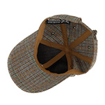 Бейсболка KANGOL арт. K5431 Warped Herringbone Baseball (коричневый / голубой)