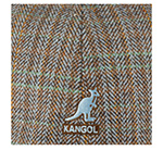 Бейсболка KANGOL арт. K5431 Warped Herringbone Baseball (коричневый / голубой)