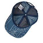 Бейсболка KANGOL арт. K5434 Denim Mashup Baseball (синий / белый)