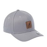 Бейсболка KANGOL арт. K5441 Leather Patch Flexfit Baseball (светло-серый)