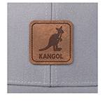 Бейсболка KANGOL арт. K5441 Leather Patch Flexfit Baseball (светло-серый)