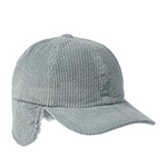 Бейсболка KANGOL арт. K5470 Cozy Cord Earflap Baseball (серый / мятный)