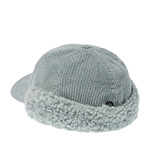 Бейсболка KANGOL арт. K5470 Cozy Cord Earflap Baseball (серый / мятный)
