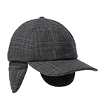 Бейсболка KANGOL арт. K5509 Plaid Earflaps Baseball (темно-серый / синий)