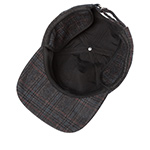 Бейсболка KANGOL арт. K5509 Plaid Earflaps Baseball (темно-серый / синий)