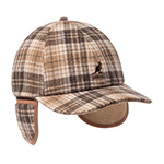 Бейсболка KANGOL арт. K5509 Plaid Earflaps Baseball (коричневый / бежевый)