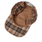 Бейсболка KANGOL арт. K5509 Plaid Earflaps Baseball (коричневый / бежевый)