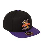 Бейсболка AMERICAN NEEDLE арт. 400A1V-CXG Cuban X-Giants 400 Series MILB (черный / фиолетовый)