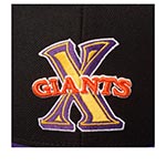 Бейсболка AMERICAN NEEDLE арт. 400A1V-CXG Cuban X-Giants 400 Series MILB (черный / фиолетовый)
