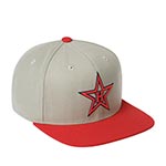 Бейсболка AMERICAN NEEDLE арт. 400A1V-HOS Hollywood Stars 400 Series MILB (серый / красный)