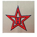 Бейсболка AMERICAN NEEDLE арт. 400A1V-HOS Hollywood Stars 400 Series MILB (серый / красный)