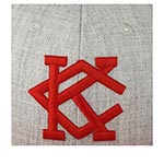 Бейсболка AMERICAN NEEDLE арт. 21006A-KCAN Kansas City All Nations Archive 400 MILB (красный / серый)
