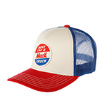 Бейсболка AMERICAN NEEDLE арт. 22005B-MACKT Mack Truck Twill Valin Patch (бежевый / красный / синий)