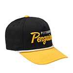 Бейсболка AMERICAN NEEDLE арт. 23008A-PPN Pittsburgh Penguins Roscoe NHL (черный / желтый)