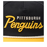 Бейсболка AMERICAN NEEDLE арт. 23008A-PPN Pittsburgh Penguins Roscoe NHL (черный / желтый)