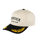 Бейсболка AMERICAN NEEDLE арт. 24002A-MONT Montauk Social Club Club Captain (кремовый / черный)
