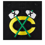Бейсболка AMERICAN NEEDLE арт. 40742B-CBH Chicago Blackhawks Blue Line NHL (черный / красный)