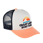 Бейсболка AMERICAN NEEDLE арт. 44890A-GLAKE Great Lakes Surf Club Riptide Valin (коралловый / белый)