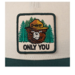 Бейсболка AMERICAN NEEDLE арт. SMU679A-SBEAR Smokey Bear Valin (кремовый / зеленый)