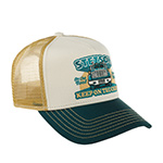 Бейсболка STETSON арт. 7761164 TRUCKER CAP KEEP ON TRUCKING (зеленый / бежевый)
