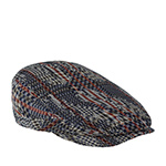 Кепка STETSON арт. 6380205 DRIVER CAP VIRGIN WOOL/LINEN (синий / красный)