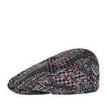 Кепка STETSON арт. 6380205 DRIVER CAP VIRGIN WOOL/LINEN (синий / красный)