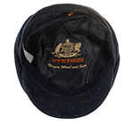 Кепка STETSON арт. 6382301 DRIVER CAP WOOL/SILK CHECK (синий / серый)