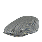 Кепка STETSON арт. 6382403 DRIVER CAP SILK/COTTON GLENCHECK (синий / бежевый)