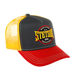 Бейсболка STETSON арт. 7761159 TRUCKER CAP ROCKING YOUR WORLD (темно-серый / красный)