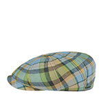 Кепка STETSON арт. 6873302 HATTERAS LINEN CHECK (голубой / зеленый)