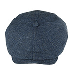 Кепка STETSON арт. 6873504 HATTERAS LINEN HERRINGBONE (синий)
