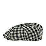 Кепка STETSON арт. 6890202 IRISH CAP HARRIS TWEED (белый / черный)