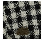 Кепка STETSON арт. 6890202 IRISH CAP HARRIS TWEED (белый / черный)