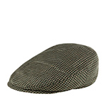 Кепка STETSON арт. 6222201 DRIVER CAP SILK HOUNDSTOOTH (темно-зеленый)
