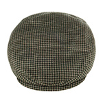Кепка STETSON арт. 6222201 DRIVER CAP SILK HOUNDSTOOTH (темно-зеленый)