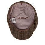Кепка STETSON арт. 6870702 HATTERAS HERRINGBONE VIRGIN WOOL (оливковый / бежевый)